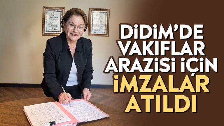 Didim’de Vakıflar arazisi için imzalar atıldı