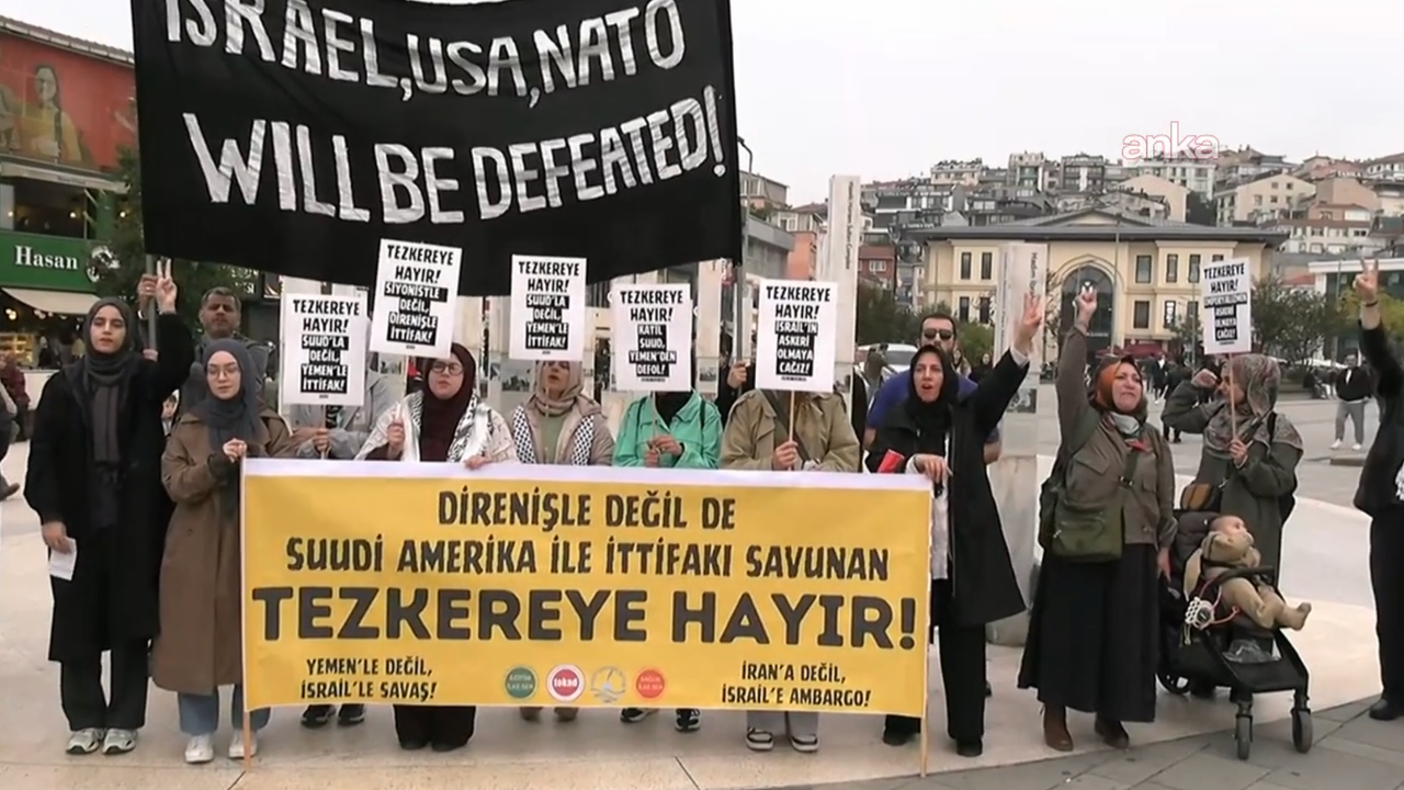 "Mekke Anlaşması" Üsküdar’da protesto edildi