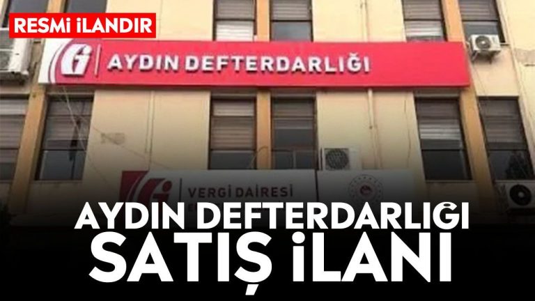 Aydın Defterdarlığı satış ilanı