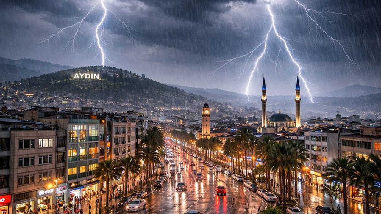 Aydın’a kuvvetli uyarı geldi, şiddetli geliyor