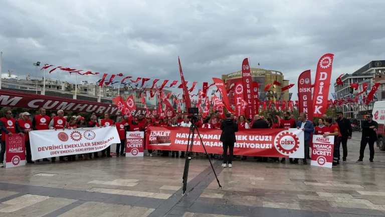 DİSK işçi hakları için Aydın'da