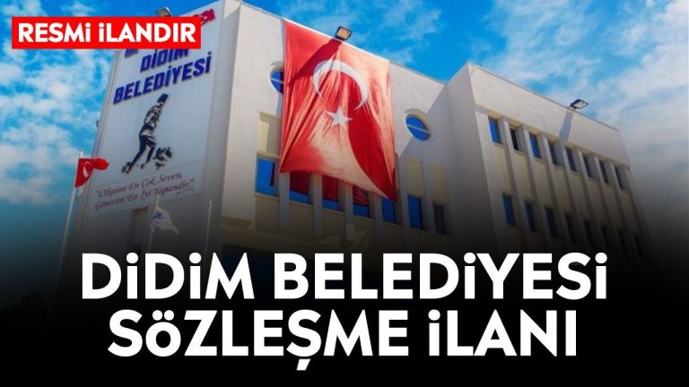 Didim Belediyesi sözleşme ilanı