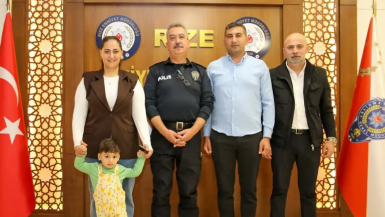 Rize Emniyet Müdürü'nden Doruk Bebek’e destek