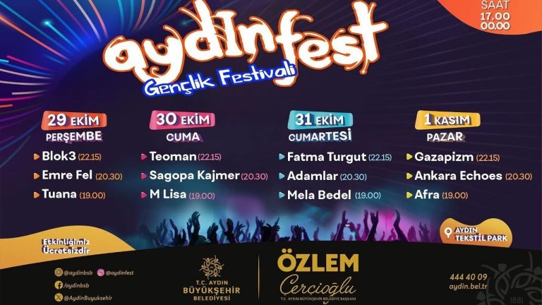 Aydınfest’in yeni tarihi belli oldu! 29 Ekim'de başlıyor