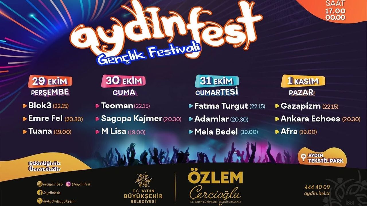Aydınfest’in yeni tarihi belli oldu! 29 Ekim'de başlıyor