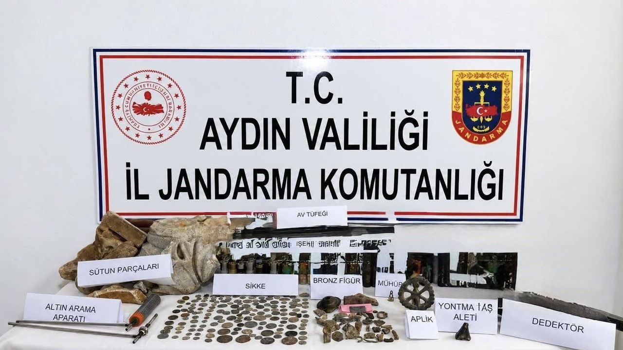 Aydın'da tarihi eser kaçakçılığı! 2 şüpheli yakalandı