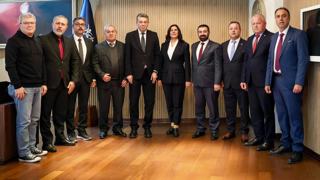 Başkan Çerçioğlu'na Aydın Esnaf ve Sanatkarlar  Odaları Birliği'nden ziyaret