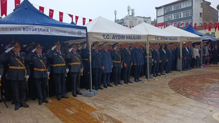 Aydın’da Cumhuriyet Bayramı için ilk tören gerçekleştirildi