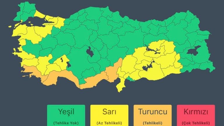 Meteoroloji'den 29 Ekim için kuvvetli yağış uyarısı!