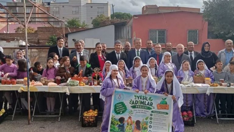 Nazilli’de minikler Ekolojik Pazar kurdu