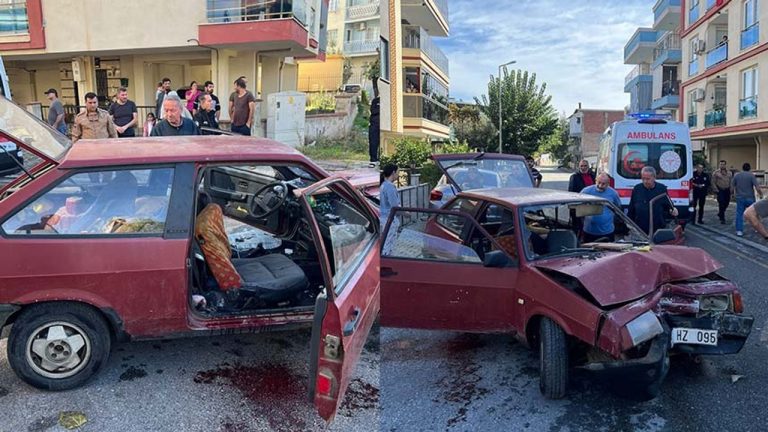Aydın’da direğe çarptı, iki kişi hastaneye kaldırıldı