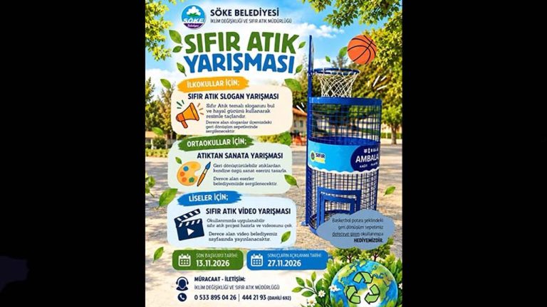 Söke Belediyesi’nden öğrencilere sıfır atık yarışması