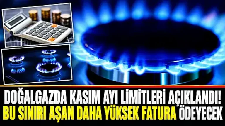 DOĞALGAZDA KADEMELİ DESTEK DEVRİ: KASIM AYI İL İL TÜKETİM LİMİTLERİ BELİRLENDİ