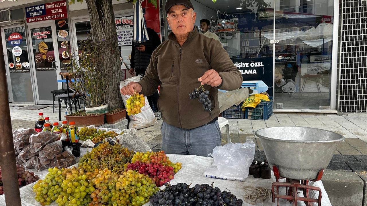Haydar üzümleri tezgaha çıktı
