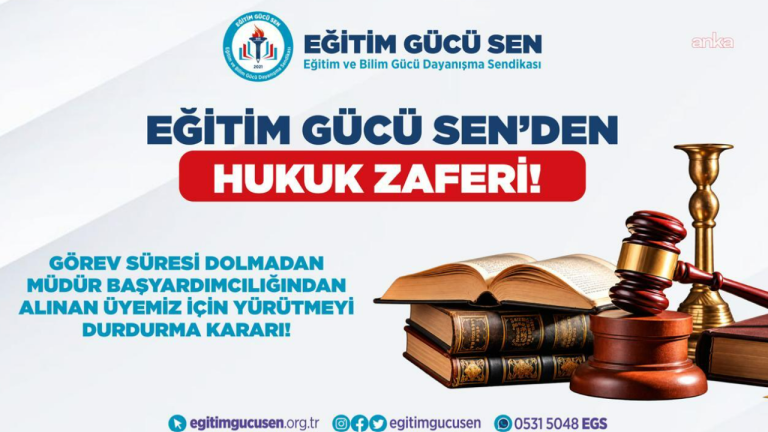 Yozgat'ta görev süresi dolmadan yöneticilikten alınan öğretmen için yürütmeyi durdurma kararı