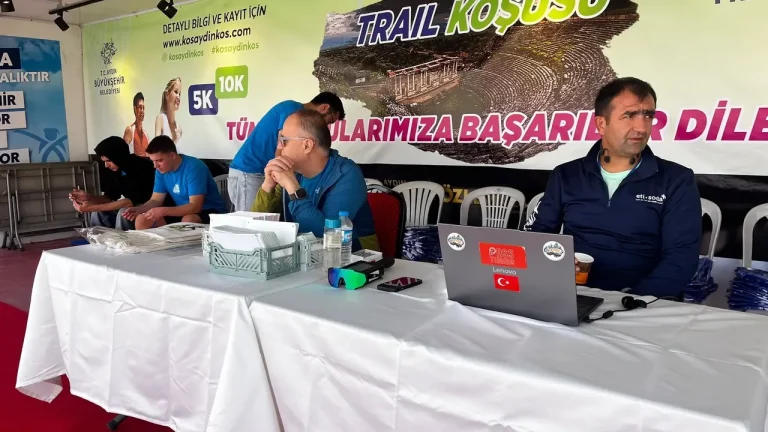 Antik kentte koşu heyecanı