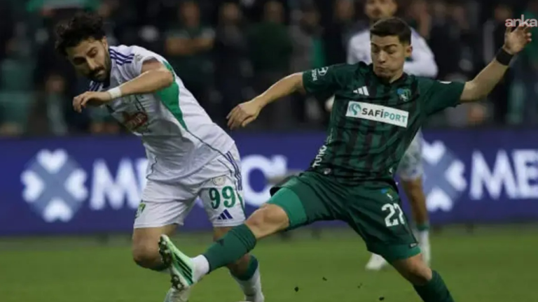 Kocaelispor ile Çaykur Rizespor 0-0 berabere kaldı