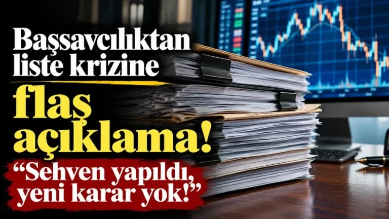 Başsavcılık Son Noktayı Koydu: "Yeni Bir Karar Yok, 141 Kişilik Liste Sehven Gönderildi!"