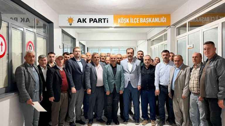 AK Parti Köşk’te üç isme Erdoğan imzalı teşekkür