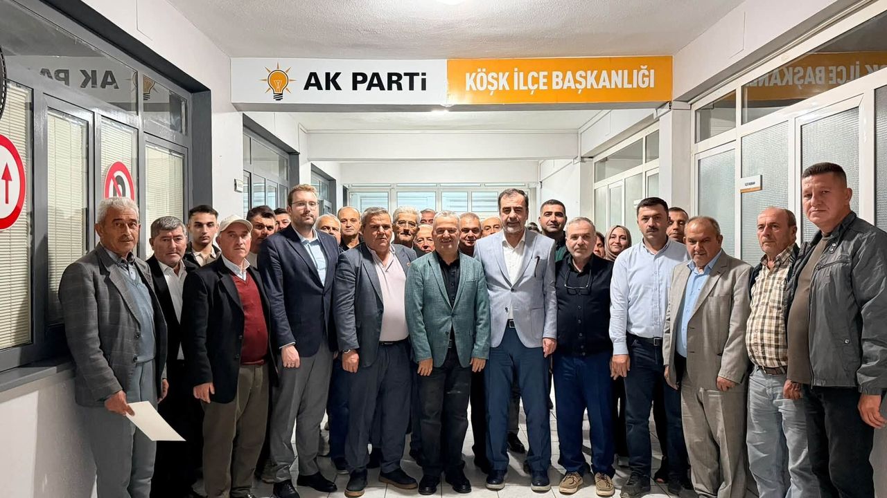 AK Parti Köşk’te üç isme Erdoğan imzalı teşekkür