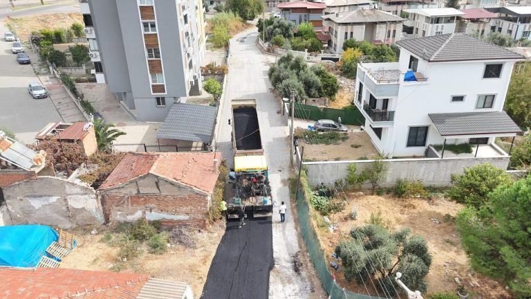 Nazilli’de bir sokak daha asfaltla kaplanıyor: Çalışmalar başladı