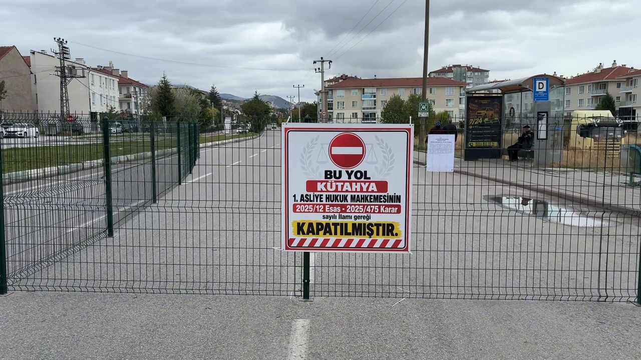 Mahkeme kararıyla yol kapatıldı