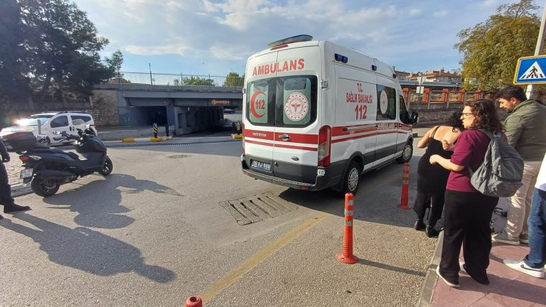 Aydın’da bisikletin ön frenini sıkınca takla attı