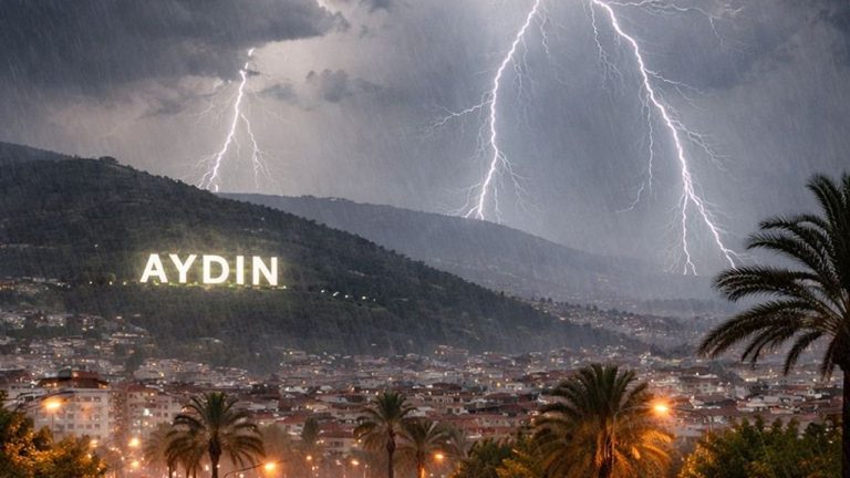 Aydın’a kuvvetli sağanak yağış uyarısı