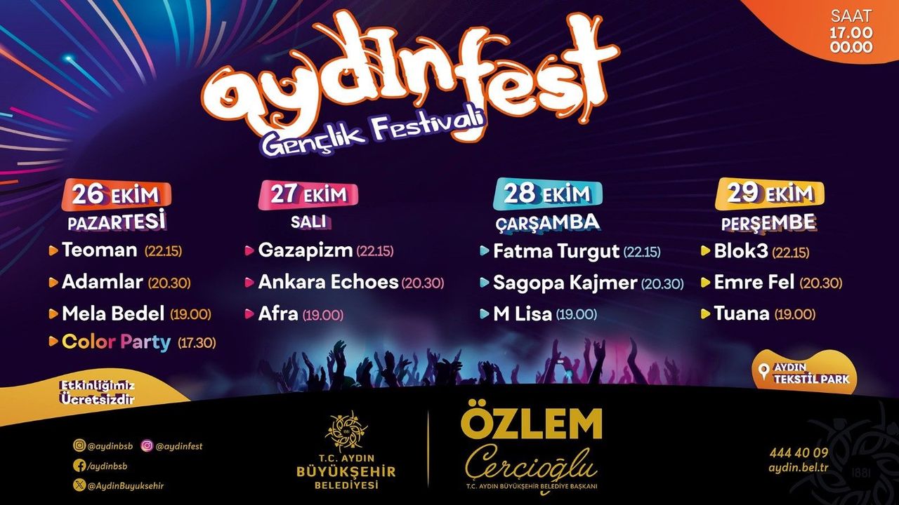 Aydınfest için geri sayım başladı