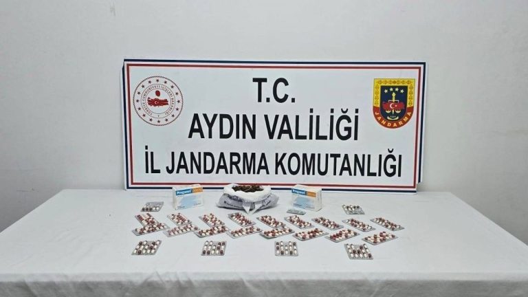 Kuşadası’nda zehir evine baskın: Bin 64 hap çıktı