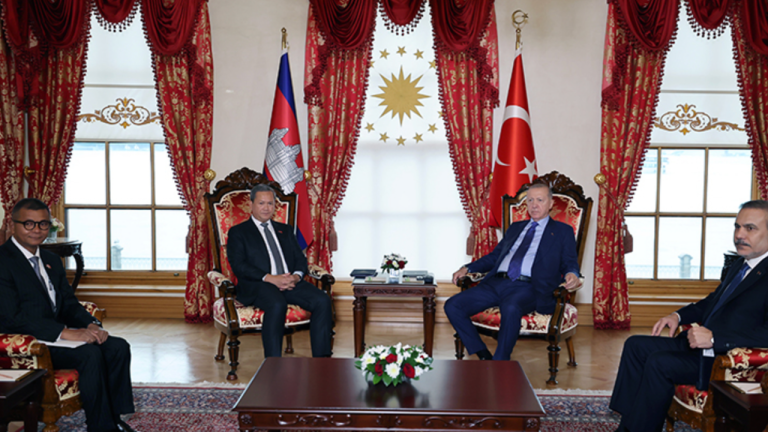 Cumhurbaşkanı Erdoğan, Kamboçya Başbakanı Manet'i kabul etti