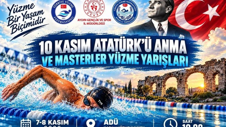 Aydın’da Atatürk’ü Anma ve Masterler Yüzme Yarışları düzenlenecek