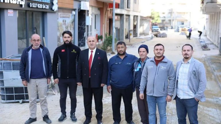 Başkan Aytekin Kaya çalışıyor, İncirliova’da üstyapı dönüşümü devam ediyor