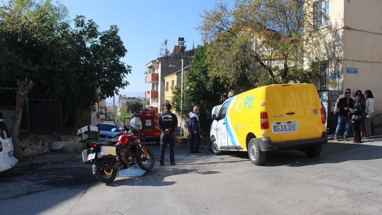 Aydın’da PTT aracından dumanlar yükseldi!