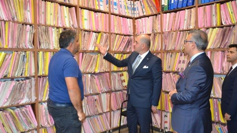 Çine Adliyesi'nde incelemelerde bulundular