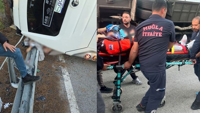 Son dakika.. Servis minibüsü devrildi, durumu ağır olanlar var