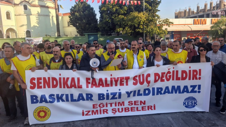 Eğitim-Sen'den gözaltılara tepki: “Sendikal faaliyetimizin engellenmesidir”