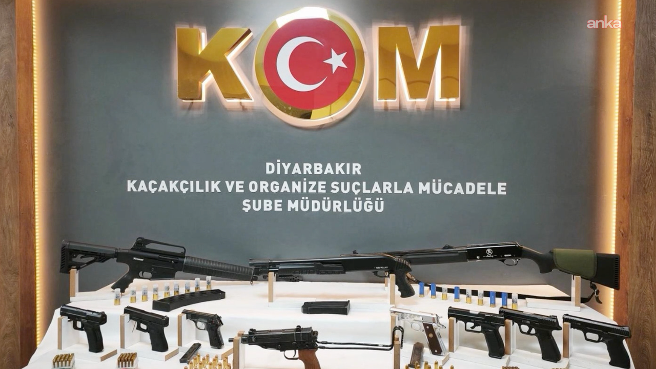 Diyarbakır’da silah kaçakçılarına yönelik operasyonda 13 şüpheli yakalandı