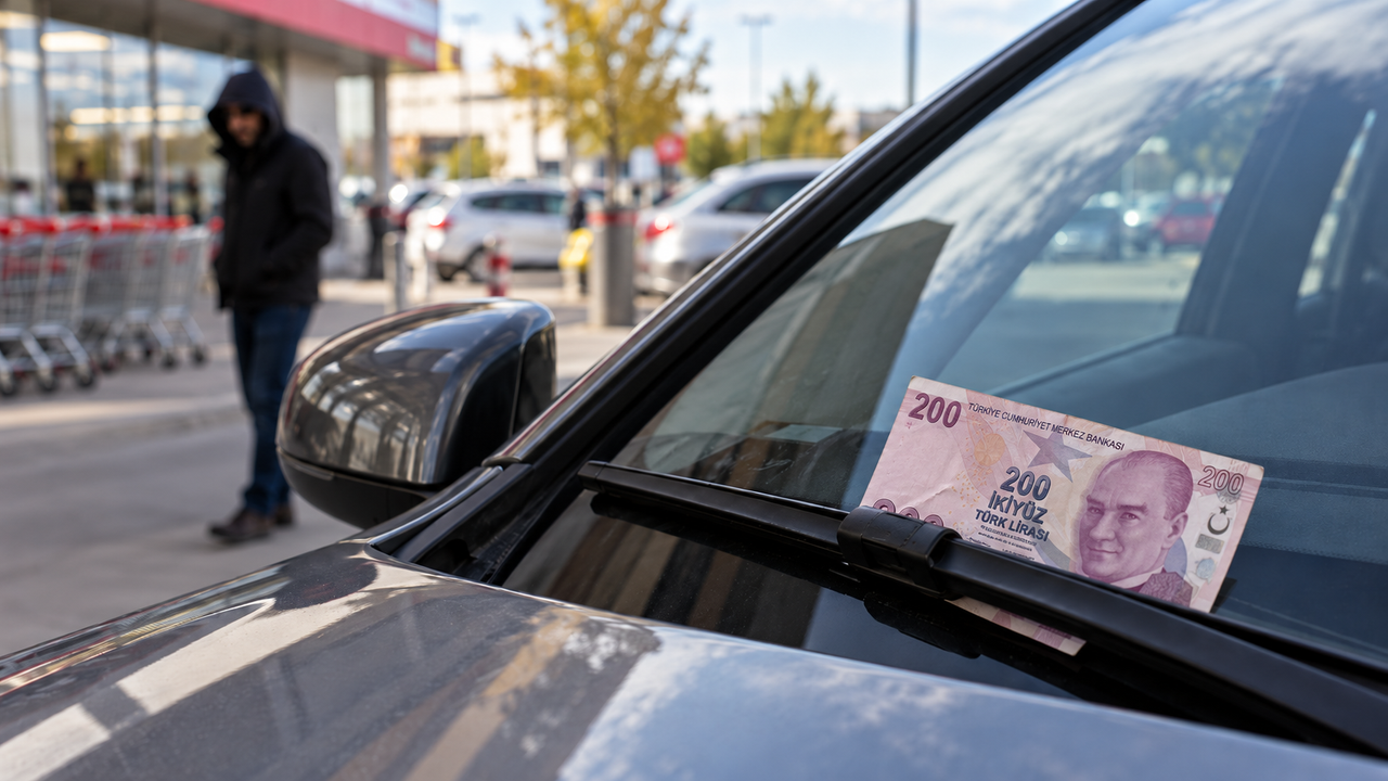 Aracınızın camında 200 TL görürseniz sakın almayın! Büyük tuzak ortaya çıktı