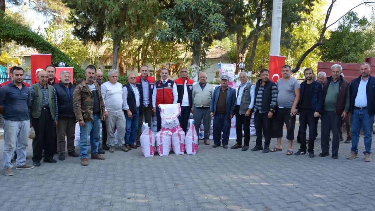 Çine’de 5,5 tonluk yem bitkisi tohumu desteği