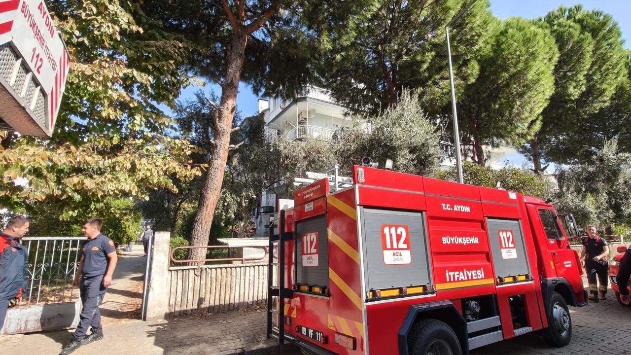 Aydın'da bir evde yangın paniği