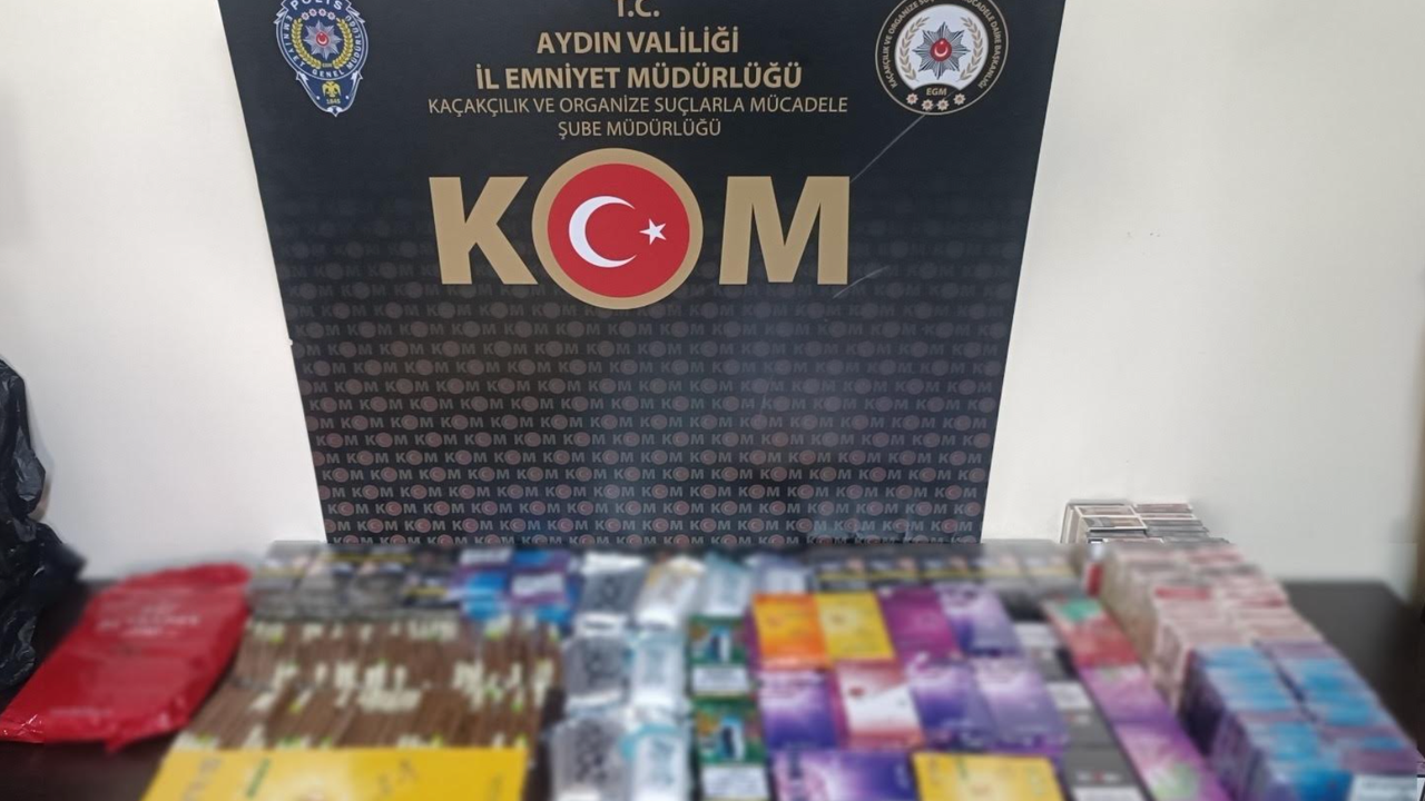 Aydın’da kaçak tütün ve elektronik sigara operasyonu