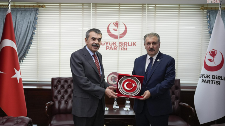 Mustafa Destici, Milli Eğitim Bakanı Yusuf Tekin'i ağırladı